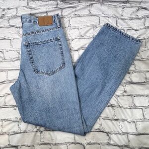 Button Fly 90’s Baggy Wide Leg distressed Jeans